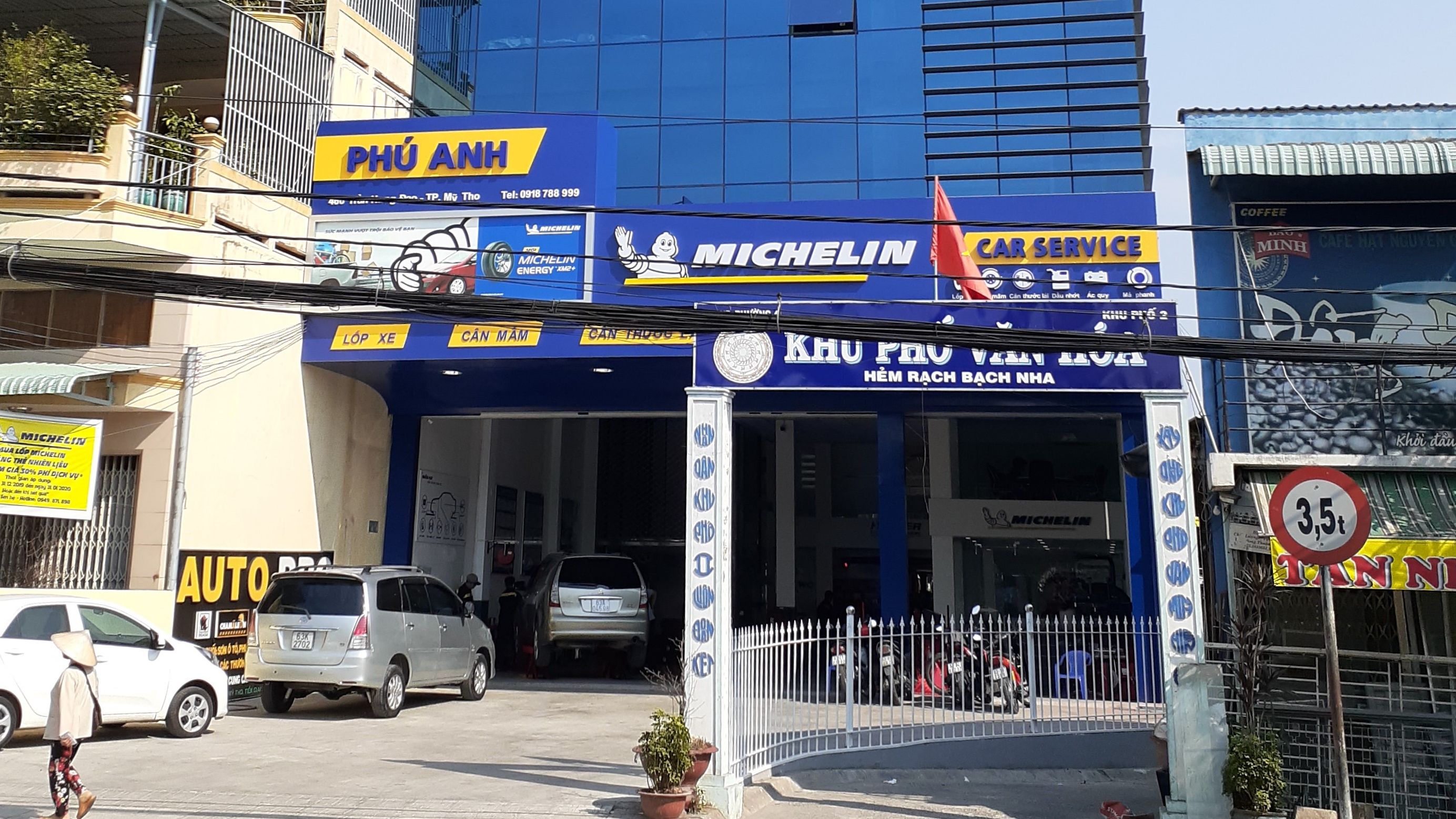 Tiền Giang: Đại lí lốp - Michelin Car Service - Phú Anh